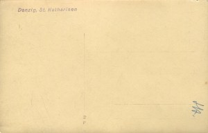[Postcard] Danzig (Danzig). View of St. Katharinen church (St. Katharinen).