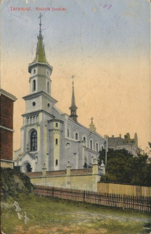 [Postcard] Ternopil. Jesuit church (Immaculate Conception of the Blessed Virgin Mary) [1915].