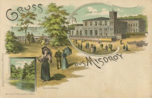 [Postcard] Międzyzdroje. Greetings (Gruss aus Misdroy)