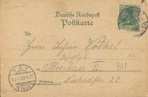 [Postcard] Dzierżoniów. Greetings (Gruss aus Reichenbach) [1903].