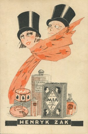 [Postcard] Advertisement for cosmetics of Henryk Zak company