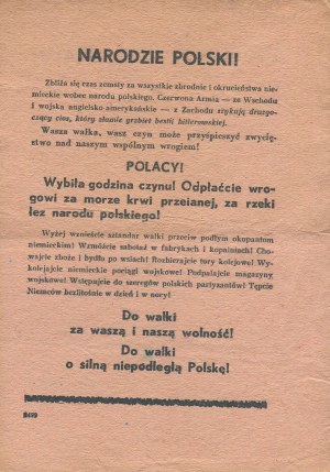 [Leaflet print] What did Stalin say about Poland? [1943]