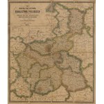 [Map] KASPRZYKIEWICZ Felix - Postal map of the Kingdom of Poland with a list of all roads and distances from them, arranged according to the latest official sources [1885].