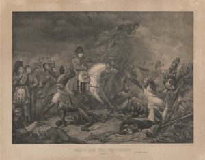 [Lithograph] HARTMANN P. H. - Napoleon at Waterloo. June 18, 1815 (Napoleon bei Waterloo. 18. Juni 1815) [1850].