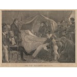 [litografia] KNAUTH Heinrich - Śmierć Napoleona (5 maja 1821). Der tod Napoleons