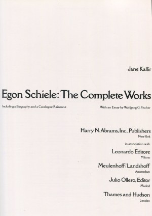 KALLIR Jane - Egon Schiele: The Complete Works [1990] [in English].