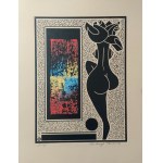 Henryk Plóciennik, Linocut + On cardboard