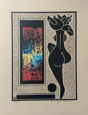 Henryk Plóciennik, Linocut + On cardboard