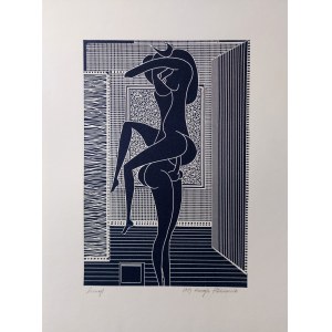 Henryk Plóciennik,Linogravure sur carton