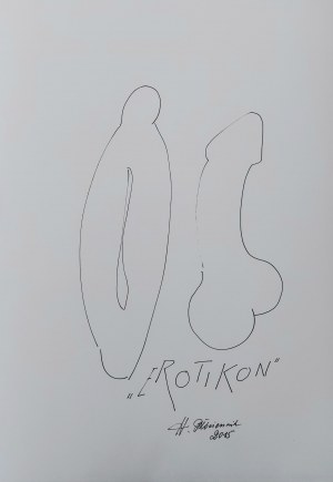 Henryk Płóciennik, Rysunek tuszem na kartonie 