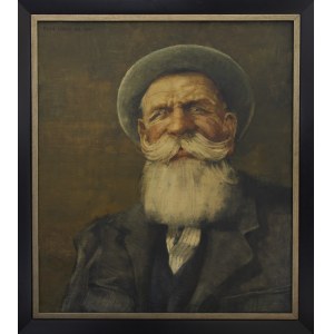 DUDA-GRACZ JERZY, Obraz 514. Portret Leona - kolejarza spod Wadowic, 1981