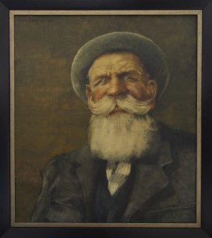 DUDA-GRACZ JERZY, Obraz 514. Portret Leona - kolejarza spod Wadowic, 1981