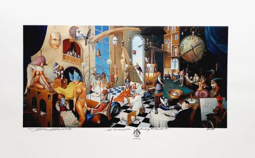 Tomasz Sętowski (1961), Komnata rozkoszy ziemskich, inkografia, 2023