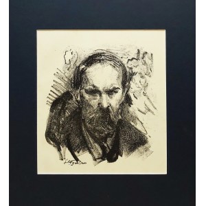Leon Wyczółkowski (1852 - 1936), Portret prof. Konstantego Laszczki, litografia, 1922