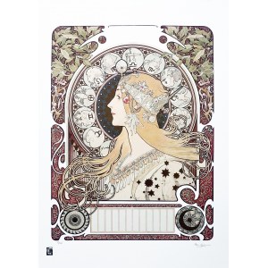 Alfons Mucha (1860 - 1939), Zodiaque (“La Plume”)