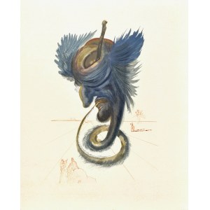 Salvador DALI (1904-1989), La Divine Comédie - L'Enfer (Piekło) - Chant XX, 1963
