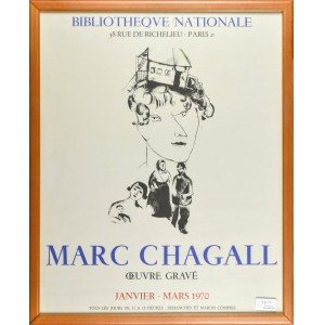 Marc CHAGALL (1887-1985), Bibliothèque nationale - Janvier-mars 1970, 1970
