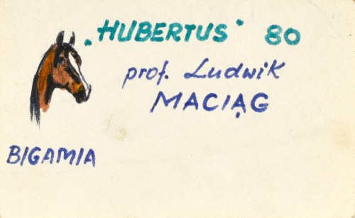 Ludwik MACIĄG (1920-2007), Hubertus, 1980