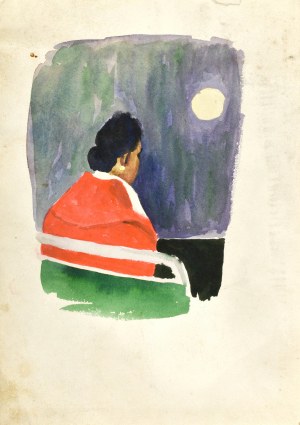 Ludwik MACIĄG (1920-2007), Zachód słońca