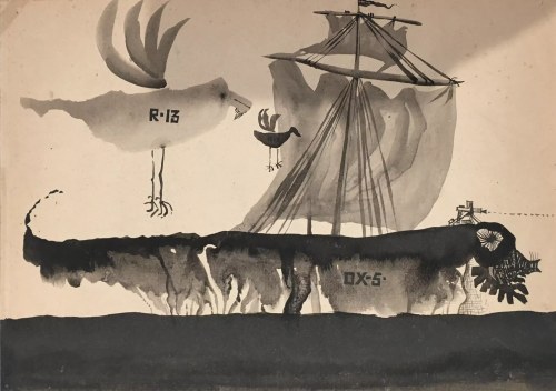 FRANCISZEK STAROWIEYSKI, Łódka, 1955 r.