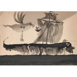 FRANCISZEK STAROWIEYSKI, Łódka, 1955 r.