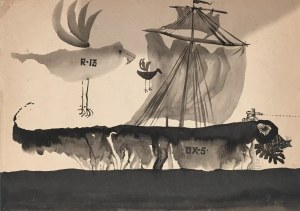 FRANCISZEK STAROWIEYSKI, Łódka, 1955 r.