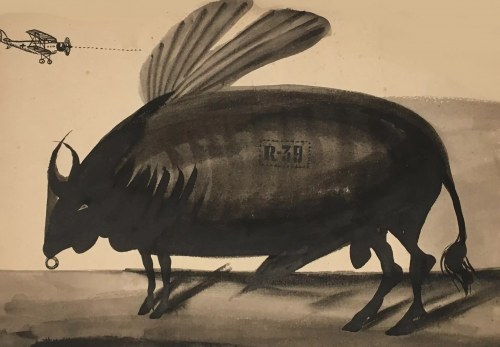 FRANCISZEK STAROWIEYSKI, Latająca krowa, 1955 r.