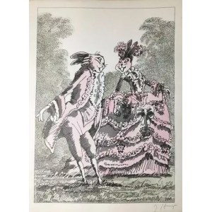JANUSZ STANNY, Jean de la Fontaine - Bajki, Ilustracje do Bajek Jeana De La Fontaine'a, 1985 r.
