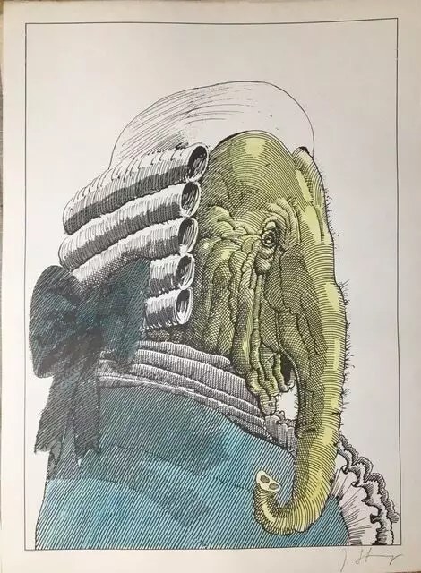 JANUSZ STANNY, Jean de la Fontaine - Bajki, Ilustracje do Bajek Jeana De La Fontaine'a, 1985 r.