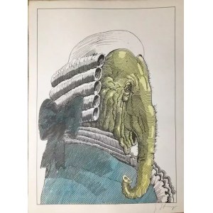 JANUSZ STANNY, Jean de la Fontaine - Bajki, Ilustracje do Bajek Jeana De La Fontaine'a, 1985 r.