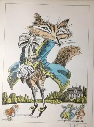 JANUSZ STANNY, Jean de la Fontaine - Bajki, Ilustracje do Bajek Jeana De La Fontaine'a, 1985 r.