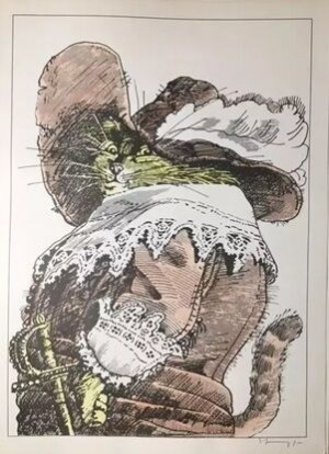 JANUSZ STANNY, Jean de la Fontaine - Bajki, Ilustracje do Bajek Jeana De La Fontaine'a, 1985 r.