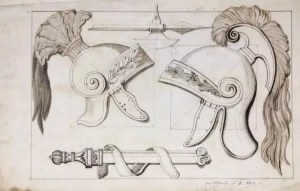 JÓZEF BRODOWSKI, Rysunek, 1847 r.