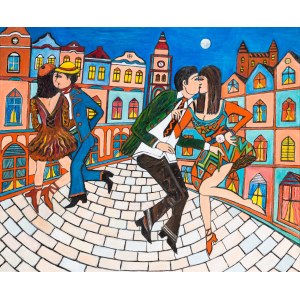 Ewa Wierzuchowska, Dance in the street, 2018