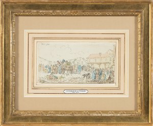 Jan Piotr Norblin de la Gourdaine (1745-1830), Dzień targowy w Opolu Lubelskim, 1794