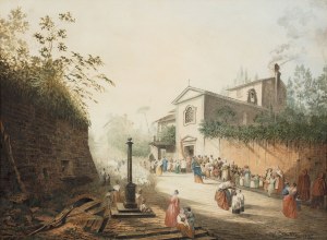 Wandalin Strzałecki (1855-1917), Procesja, 1882
