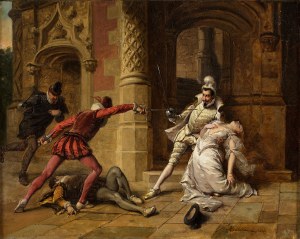 Władysław Bakałowicz (1833 -1904), Honor kobiety, XIX w. (Porwanie)