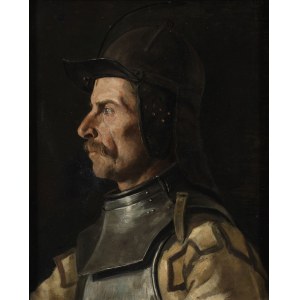 Jan Matejko (1838-1893), Portret mężczyzny w szyszaku, ok. 1858-1860