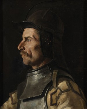 Jan Matejko (1838-1893), Portret mężczyzny w szyszaku, ok. 1858-1860