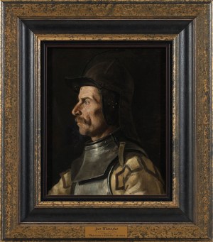 Jan Matejko (1838-1893), Portret mężczyzny w szyszaku, ok. 1858-1860
