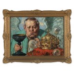 Ludwik Stasiak (1858-1924), Bańki mydlane, po 1910 (Autoportret)