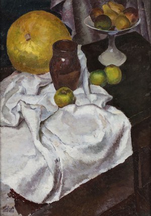 Stanisław Borysowski (1901-1988), Martwa natura z owocami, 1928