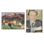 Mela Muter (1876-1967), Pejzaż z południa Francji, ok. 1923 / Portret pisarza, lata 1940-1945 (obraz dwustronny)