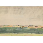 Andrzej Wróblewski (1927-1957), Roofs No. 614 / Landscape No. 614, 1954