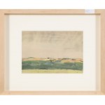 Andrzej Wróblewski (1927-1957), Roofs No. 614 / Landscape No. 614, 1954