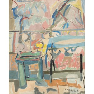 Judyta Sobel (1924-2012), Widok z tarasu, 1951