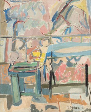 Judyta Sobel (1924-2012), Widok z tarasu, 1951