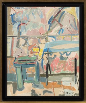 Judyta Sobel (1924-2012), Widok z tarasu, 1951
