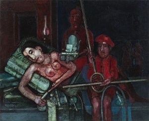 Kiejstut Bereźnicki (ur. 1935), Scena wieczorna z czerwieniami, 1968
