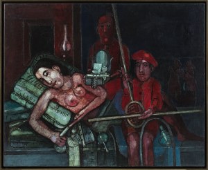 Kiejstut Bereźnicki (ur. 1935), Scena wieczorna z czerwieniami, 1968